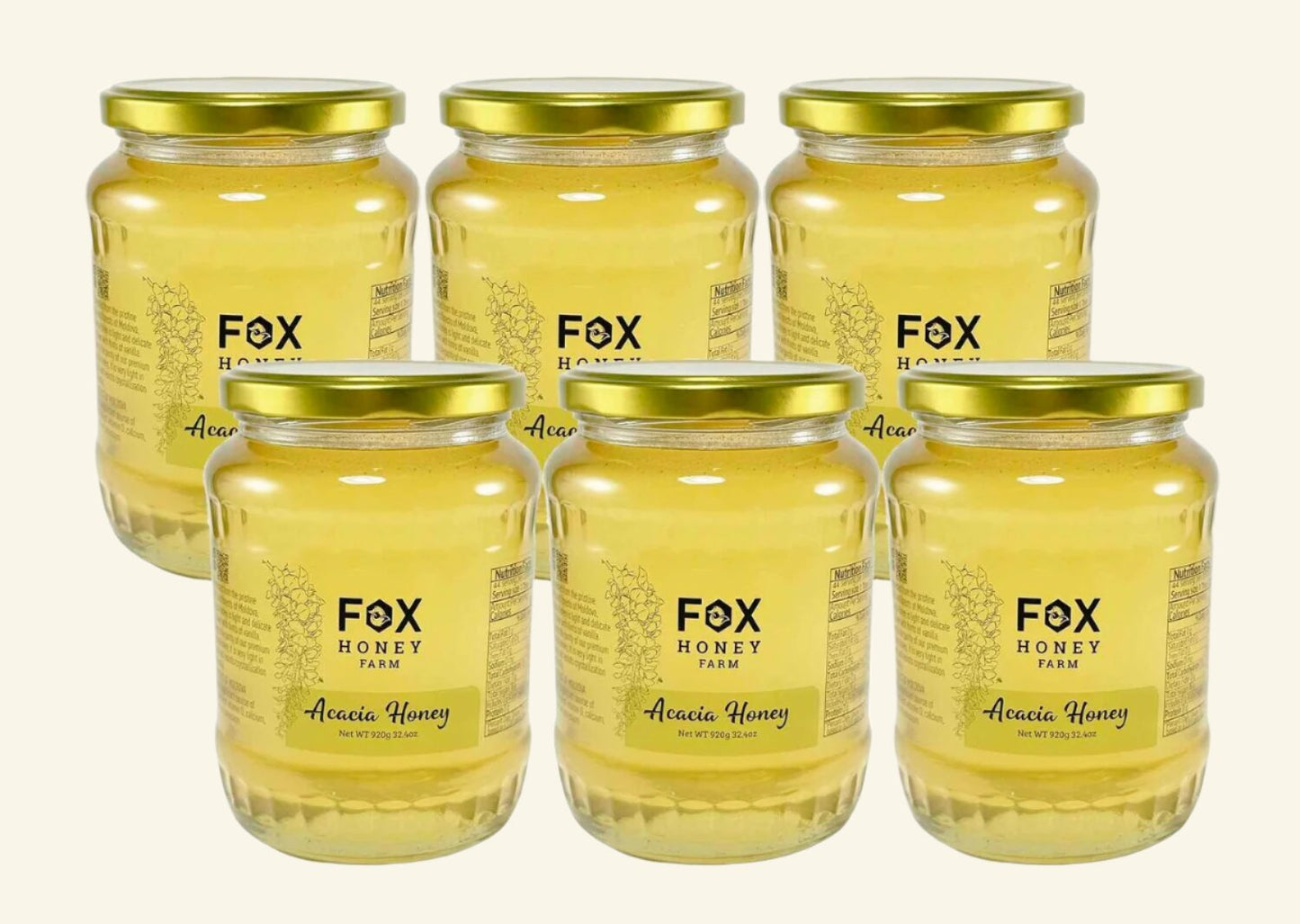 Acacia Honey, From Moldova 920g 32.4oz case of 6