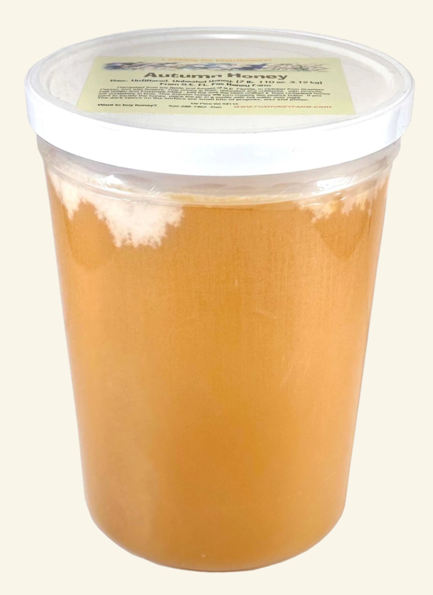 Florida Autumn Honey 7 lbs Crystallized