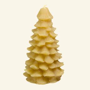 100% Beeswax Pine tree candle