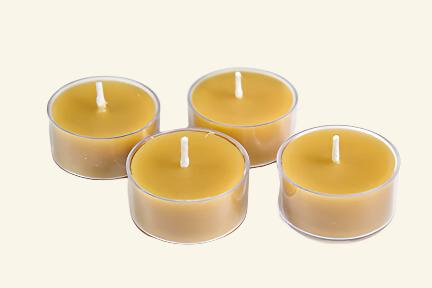 100% Beeswax Tea Light Candles