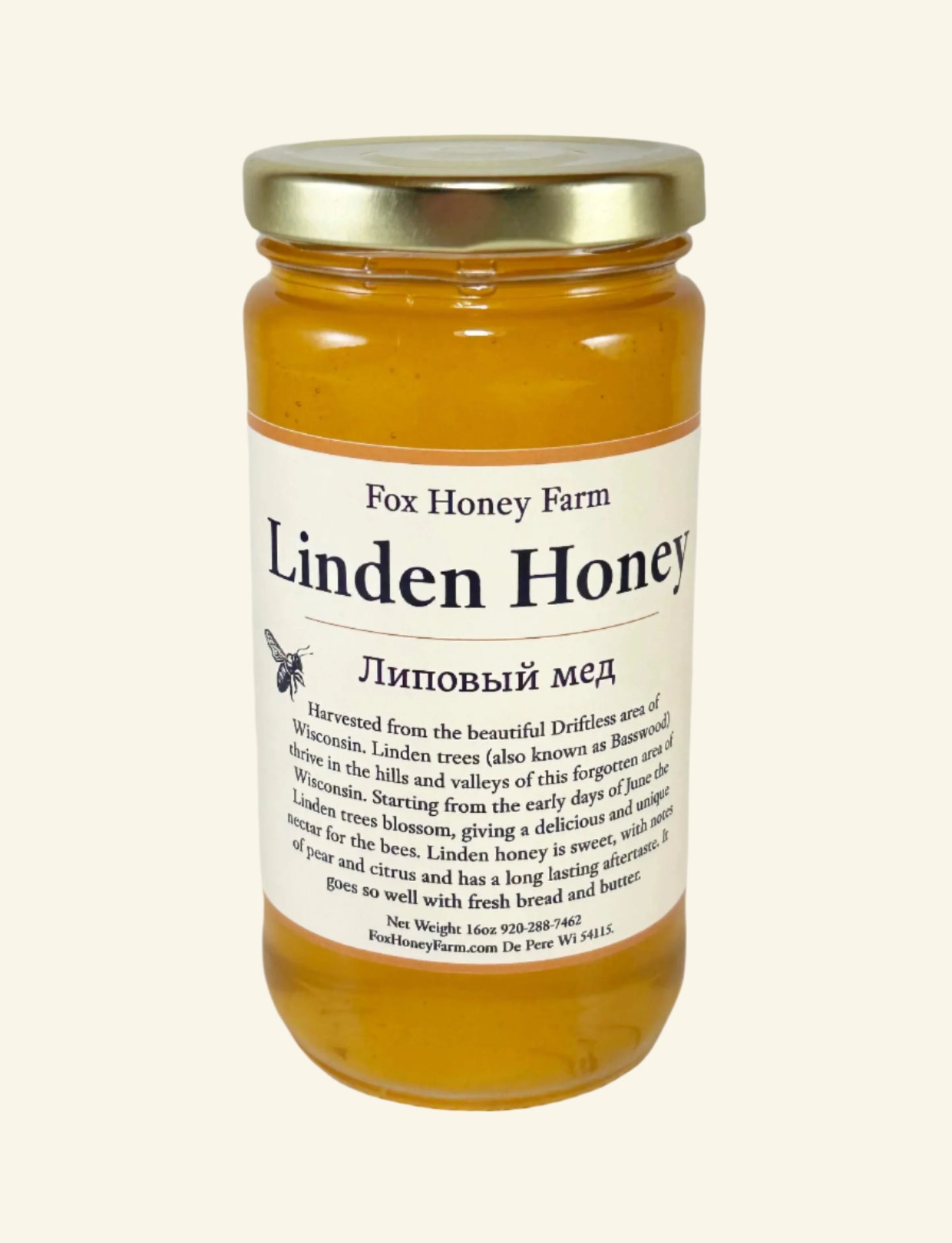 Linden Honey (липовый) 1lb. Liquid