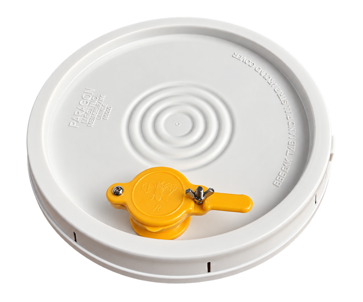 Honey Bucket Bottling Lid, Reusable Honey Gate
