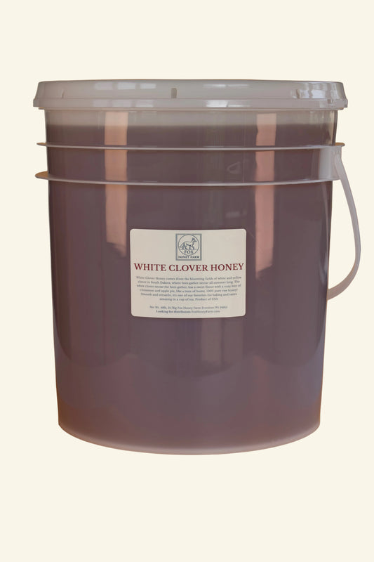 White Clover Honey - FRESH harvest - 48lb Bucket