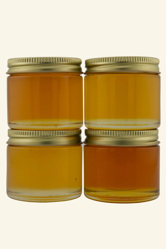 Honey Sample Pack, 4 Varieties 3oz each (Ships Free)